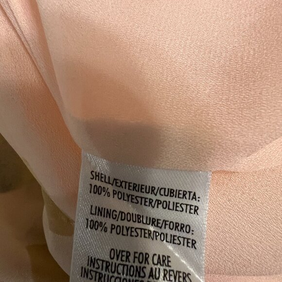 Vintage Casual Corner Annex Women’s Floral Maxi Dress Size 2 Peach Cottagecore - Picture 5 of 10